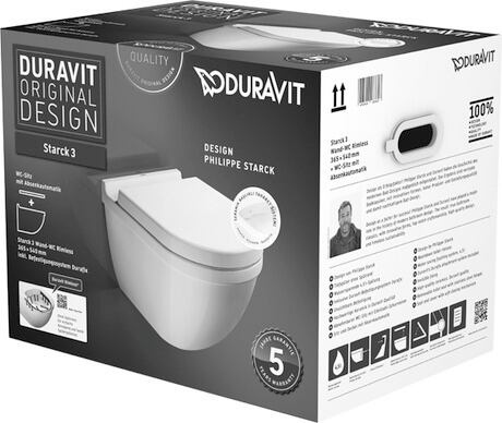 Duravit Starck 3 Asma klozet set kutusu 370 x 540 mm