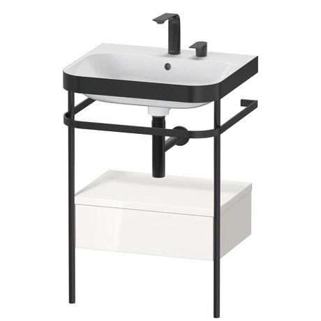 Duravit Happy D.2 metal konsollu ve çekmeceli c-bonded set 575 x 490 mm