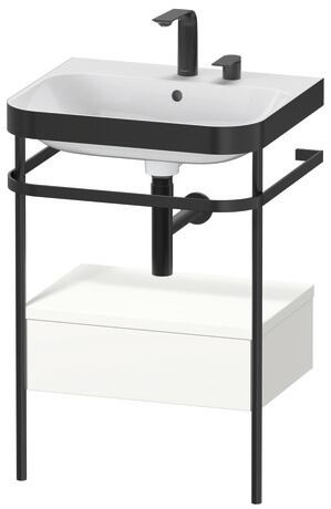 Duravit Happy D.2 metal konsollu ve çekmeceli c-bonded set 575 x 490 mm