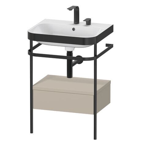 Duravit Happy D.2 metal konsollu ve çekmeceli c-bonded set 575 x 490 mm