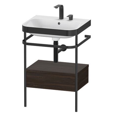 Duravit Happy D.2 metal konsollu ve çekmeceli c-bonded set 575 x 490 mm