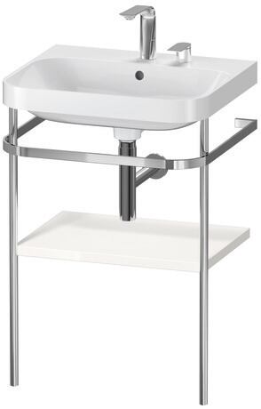 Duravit Happy D.2 c-shape Metal lavabo konsolu 575 x 490 mm