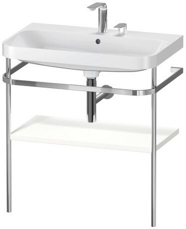 Duravit Happy D.2 c-shape Metal lavabo konsolu 775 x 490 mm