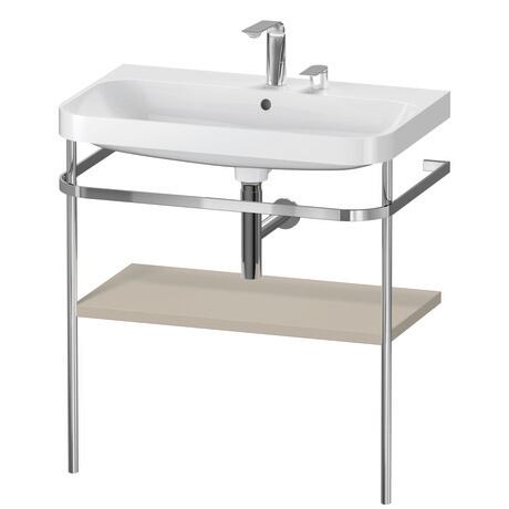 Duravit Happy D.2 c-shape Metal lavabo konsolu 775 x 490 mm