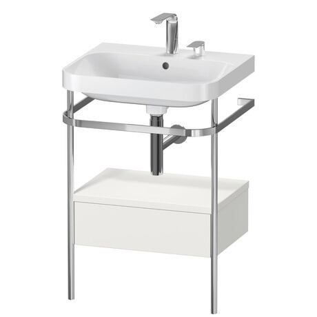 Duravit Happy D.2 metal konsollu ve çekmeceli c-shaped Set 575 x 490 mm