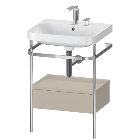 Duravit Happy D.2 metal konsollu ve çekmeceli c-shaped Set 575 x 490 mm