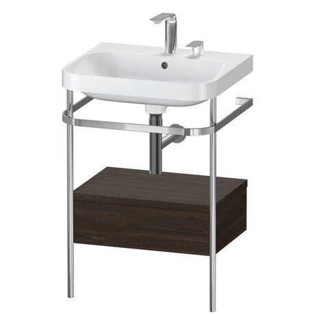 Duravit Happy D.2 metal konsollu ve çekmeceli c-shaped Set 575 x 490 mm