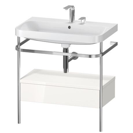 Duravit Happy D.2 metal konsollu ve çekmeceli c-shaped Set 775 x 490 mm