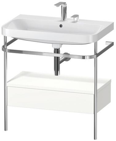 Duravit Happy D.2 metal konsollu ve çekmeceli c-shaped Set 775 x 490 mm