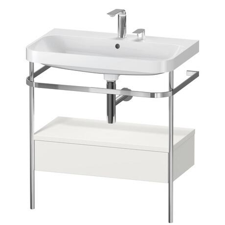 Duravit Happy D.2 metal konsollu ve çekmeceli c-shaped Set 775 x 490 mm