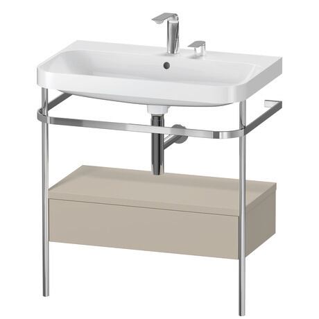 Duravit Happy D.2 metal konsollu ve çekmeceli c-shaped Set 775 x 490 mm