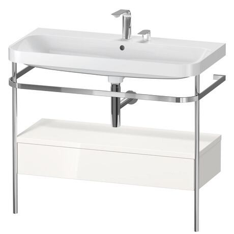 Duravit Happy D.2 metal konsollu ve çekmeceli c-shaped Set 975 x 490 mm