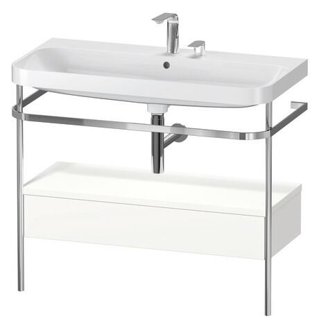 Duravit Happy D.2 metal konsollu ve çekmeceli c-shaped Set 975 x 490 mm