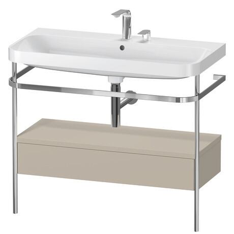 Duravit Happy D.2 metal konsollu ve çekmeceli c-shaped Set 975 x 490 mm