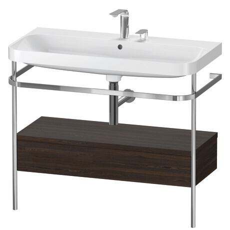 Duravit Happy D.2 metal konsollu ve çekmeceli c-shaped Set 975 x 490 mm
