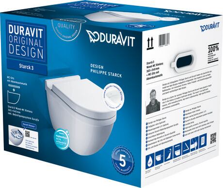 Duravit Starck 3 Asma klozet set kutusu 370 x 540 mm