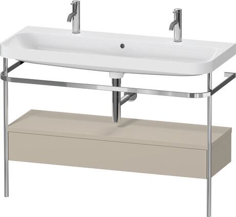 Duravit Happy D.2 metal konsollu ve çekmeceli c-shaped Set 1175 x 490 mm