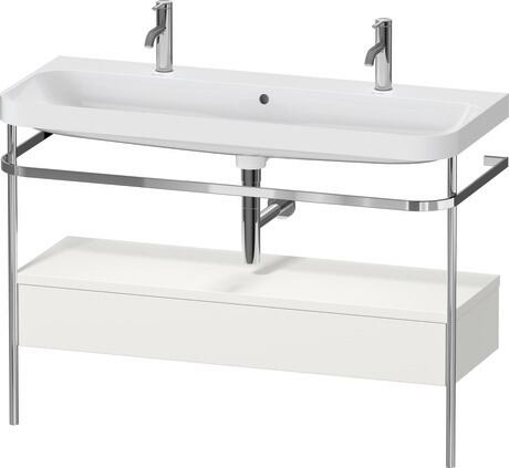 Duravit Happy D.2 metal konsollu ve çekmeceli c-shaped Set 1175 x 490 mm