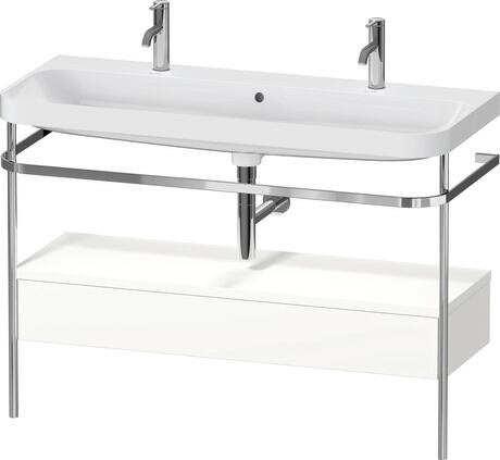 Duravit Happy D.2 metal konsollu ve çekmeceli c-shaped Set 1175 x 490 mm