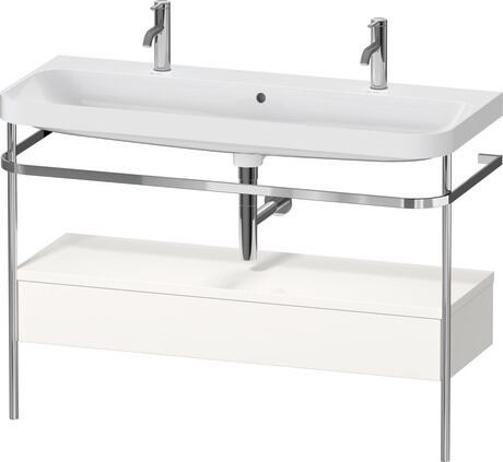 Duravit Happy D.2 metal konsollu ve çekmeceli c-shaped Set 1175 x 490 mm