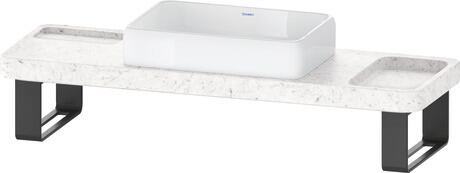 Duravit Studio F. A. Porsche Collection Lavabo tezgah ve tezgah desteği ile birlikte 1400 x 450 mm