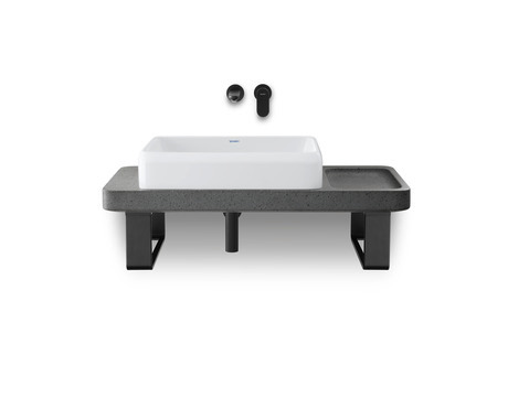 Duravit Studio F. A. Porsche Collection Lavabo tezgah ve tezgah desteği ile birlikte 1000 x 450 mm
