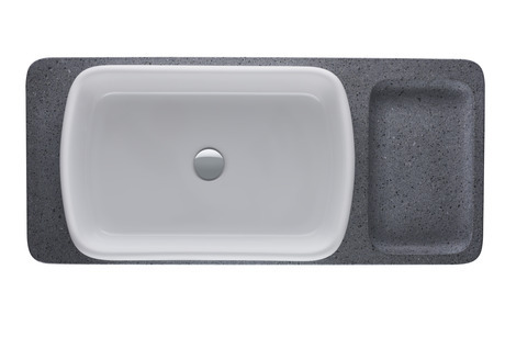 Duravit Studio F. A. Porsche Collection Lavabo tezgah ve tezgah desteği ile birlikte 1000 x 450 mm