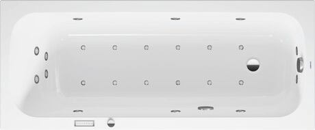 Duravit Studio F. A. Porsche Collection Einbau-Whirlwanne 1700 x 700 mm