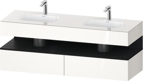 Duravit Studio F. A. Porsche Collection Ankastre lavabo tezgahlı dolap ünitesi ile birlikte 1600 x 550 mm