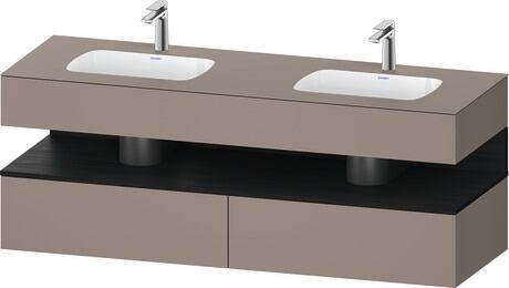 Duravit Studio F. A. Porsche Collection Ankastre lavabo tezgahlı dolap ünitesi ile birlikte 1600 x 550 mm