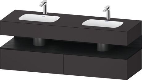 Duravit Studio F. A. Porsche Collection Ankastre lavabo tezgahlı dolap ünitesi ile birlikte 1600 x 550 mm