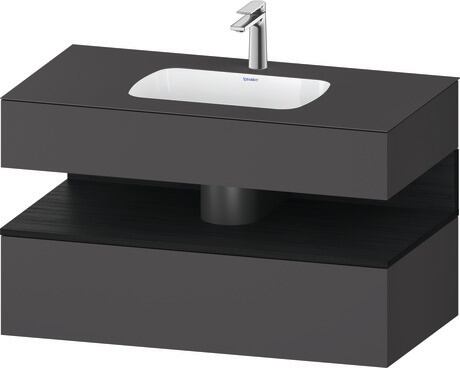 Duravit Studio F. A. Porsche Collection Ankastre lavabo tezgahlı dolap ünitesi ile birlikte 1000 x 550 mm