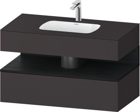 Duravit Studio F. A. Porsche Collection Ankastre lavabo tezgahlı dolap ünitesi ile birlikte 1000 x 550 mm