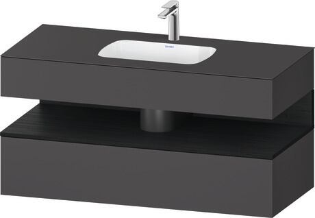 Duravit Studio F. A. Porsche Collection Ankastre lavabo tezgahlı dolap ünitesi ile birlikte 1200 x 550 mm