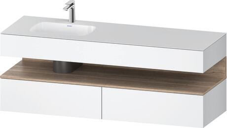 Duravit Studio F. A. Porsche Collection Ankastre lavabo tezgahlı dolap ünitesi ile birlikte 1600 x 500 mm