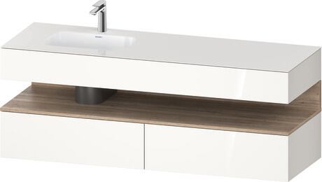 Duravit Studio F. A. Porsche Collection Ankastre lavabo tezgahlı dolap ünitesi ile birlikte 1600 x 500 mm