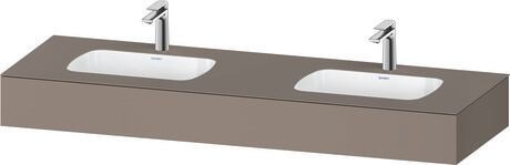 Duravit Studio F. A. Porsche Collection Ankastre lavabo tezgahlı dolap ünitesi ile birlikte 1600 x 550 mm