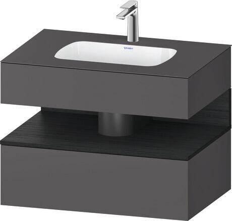 Duravit Studio F. A. Porsche Collection Ankastre lavabo tezgahlı dolap ünitesi ile birlikte 800 x 550 mm