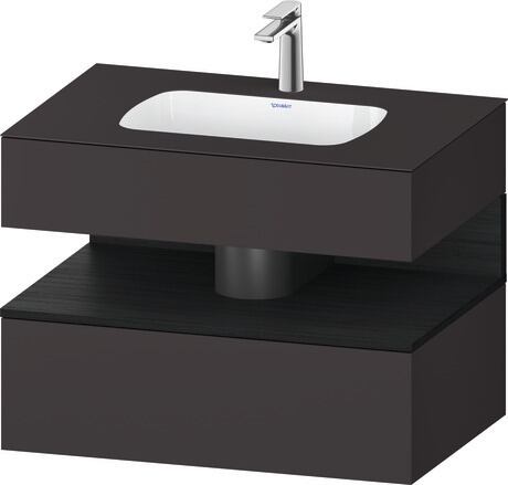 Duravit Studio F. A. Porsche Collection Ankastre lavabo tezgahlı dolap ünitesi ile birlikte 800 x 550 mm