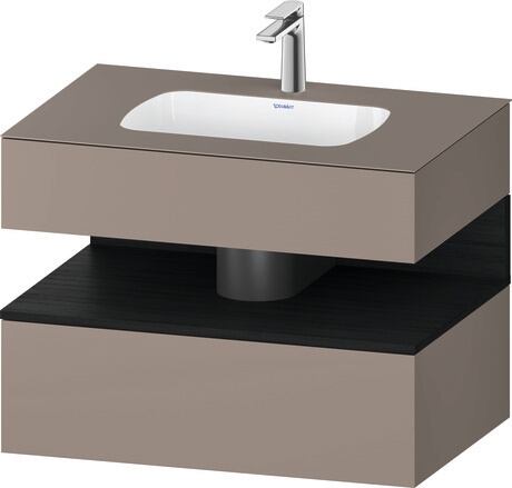 Duravit Studio F. A. Porsche Collection Ankastre lavabo tezgahlı dolap ünitesi ile birlikte 800 x 550 mm