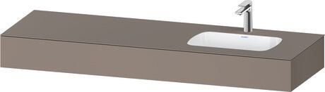 Duravit Studio F. A. Porsche Collection Ankastre lavabo tezgahlı dolap ünitesi ile birlikte 1600 x 550 mm