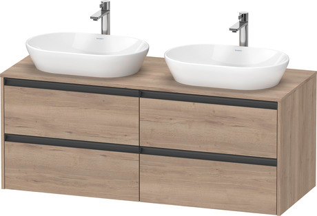 Duravit Ketho.2 Asma dolap ünitesi 1400 x 550 mm