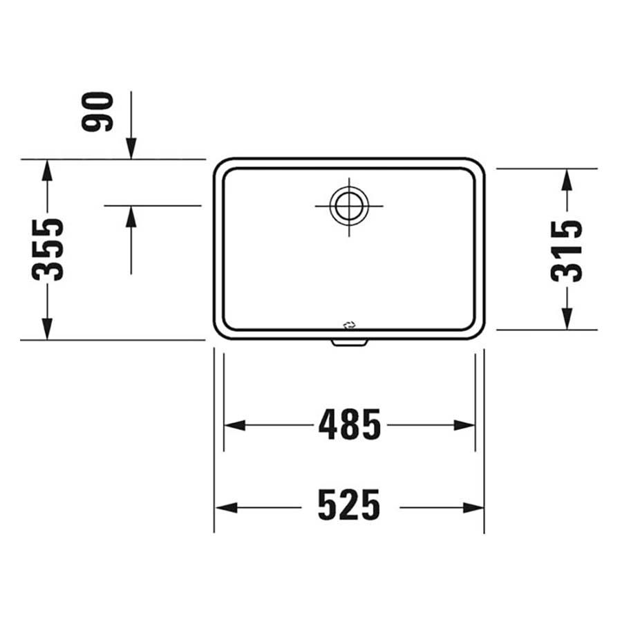 Duravit Vero Tezgah Altı Lavabo 48 cm 0330480000