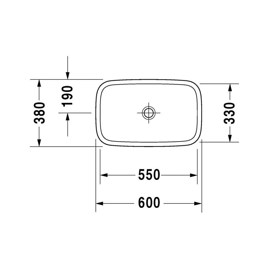 Duravit DuraStyle Çanak Lavabo 60 cm 0349600000