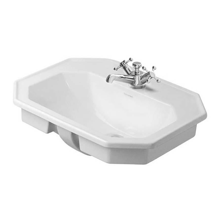 Duravit Lavabo Üstten Geçme 1930 Seri 58 cm Üç Delikli 0476580030