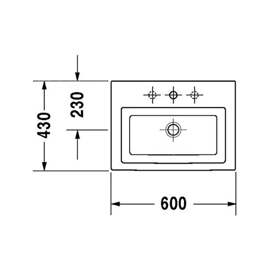 Duravit 2nd Floor Lavabo 60 cm Beyaz 0491600027