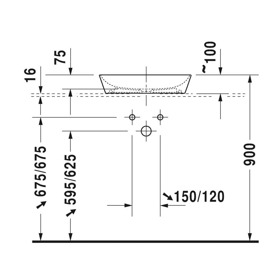 Duravit Cape Cod Çanak Lavabo 50 cm 2339500000