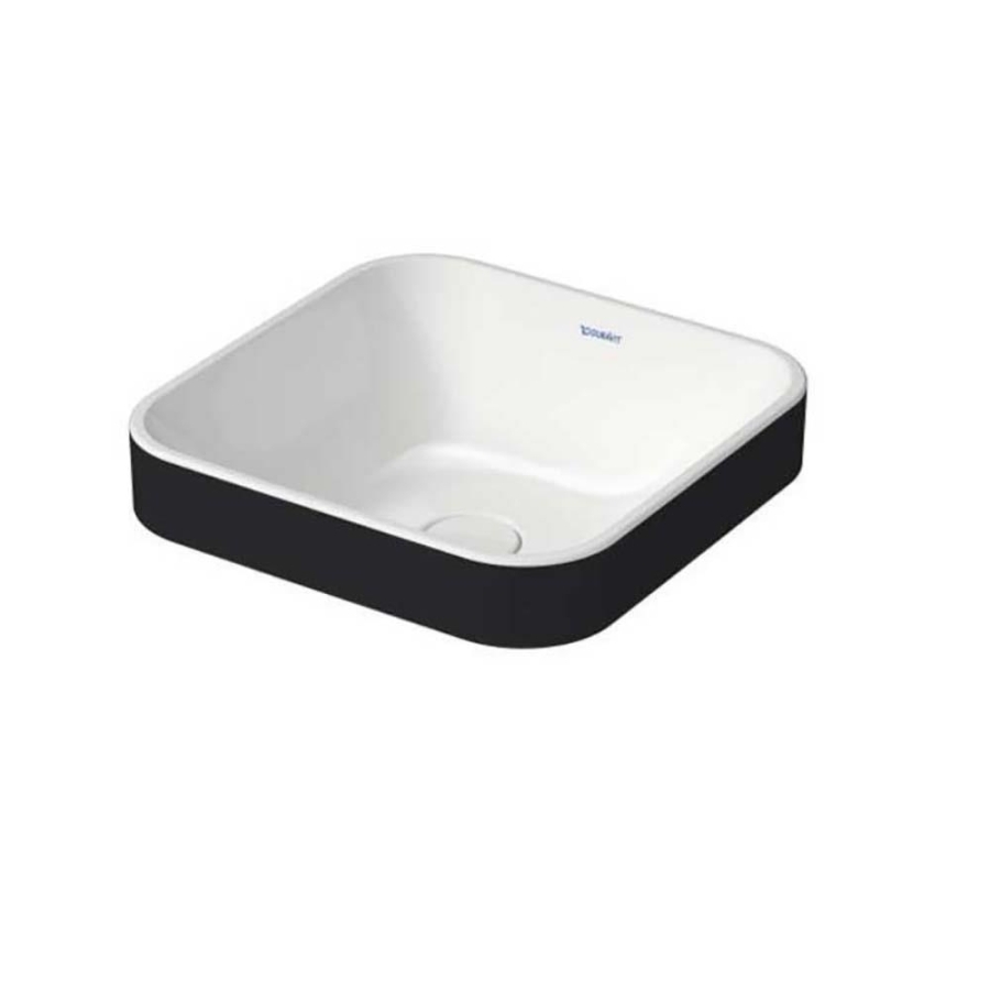 Duravit Happy D.2 Plus Tezgah Üstü Lavabo 40 cm Beyaz-Mat Antrasit 2359406100