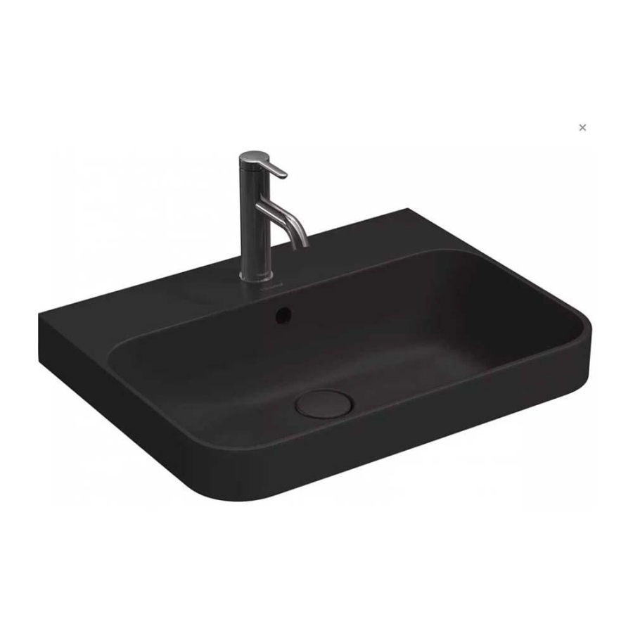 Duravit Happy D.2 Plus Lavabo  60 x 46 cm Antrasit Mat 2360601300