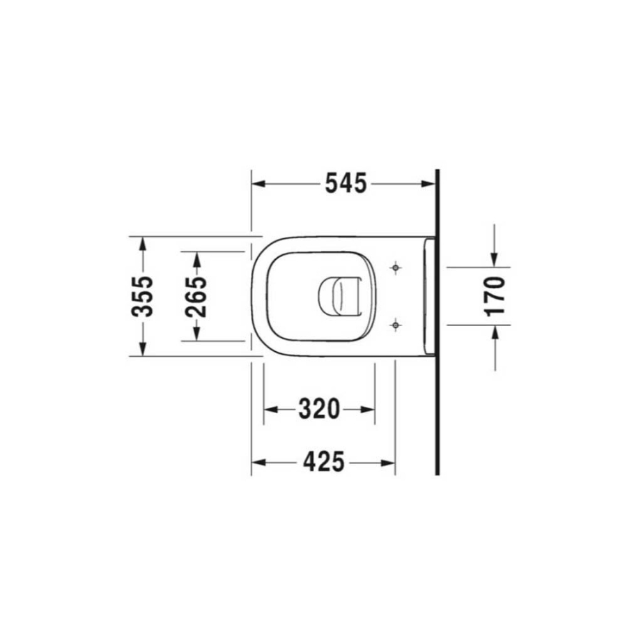 Duravit D-Code Rimless Asma Klozet 25703900752